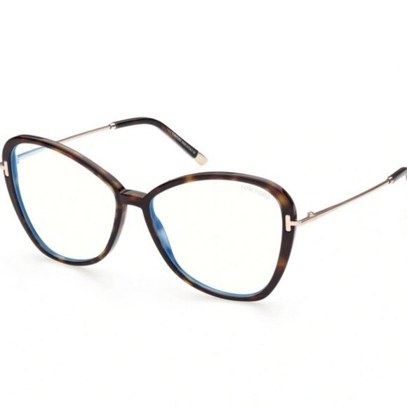 Tom Ford TF5769B-052-56 Dark Havana | Eyeglasses Woman Demo Lens BRAND NEW - Picture 1 of 5